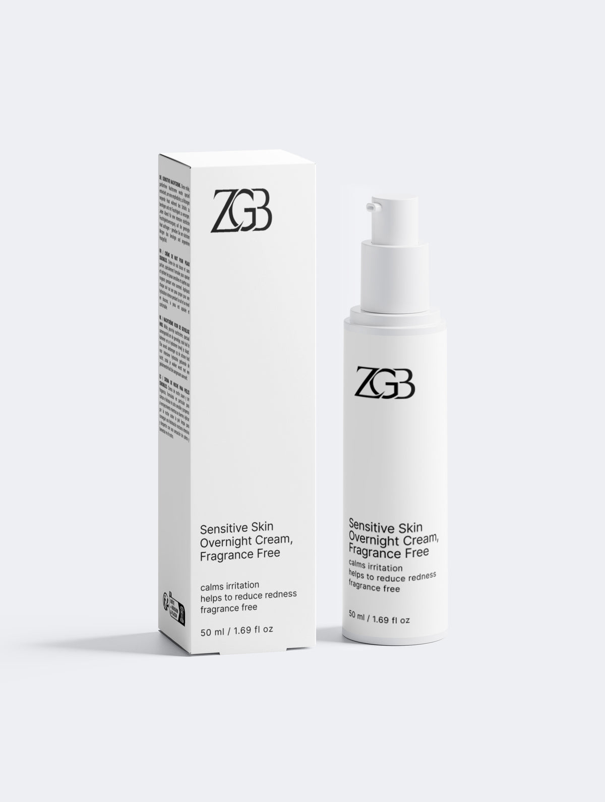 Sensitive Skin Overnight Cream, Fragrance Free