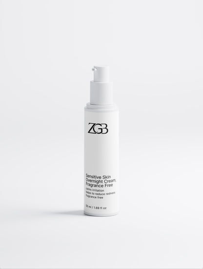 Sensitive Skin Overnight Cream, Fragrance Free